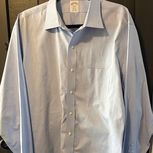 Brooks Brothers Regent Fit All Cotton Men's Light Blue Dress Shirt